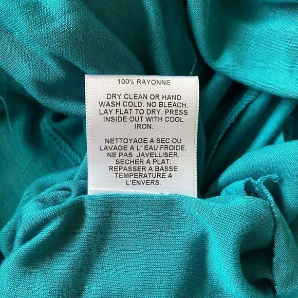 Velvet One Shoulder Top Blue - Picture 7 of 7